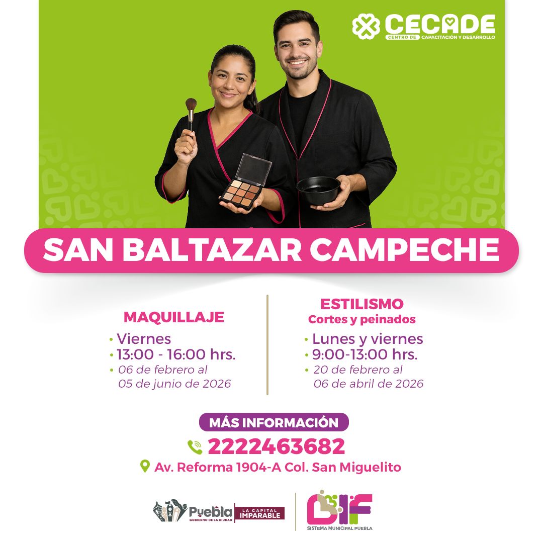 INVITA DIF PUEBLA CAPITAL A INSCRIBIRSE A TALLERES DE CECADE - Visión ...